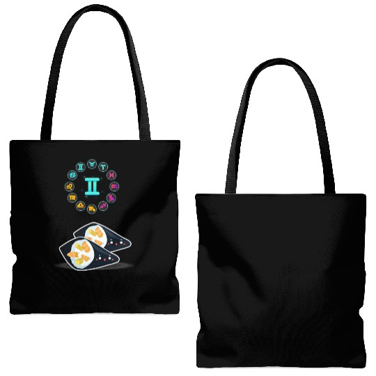 Japanese Sushi Funny Gemini Zodiac Sushi Lover Pun Tote Bags (AOP)