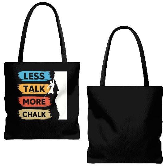 Climbing Mountaineering Climber Mountains Hiking Tote Bags (AOP)