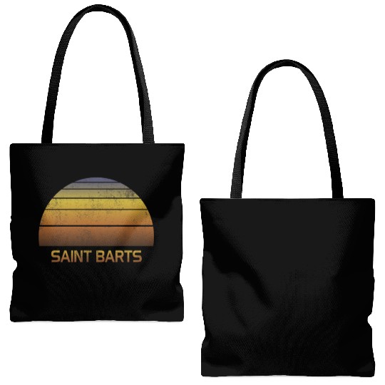 Vintage Sunset Family Vacation Souvenir Saint Tote Bags (AOP)