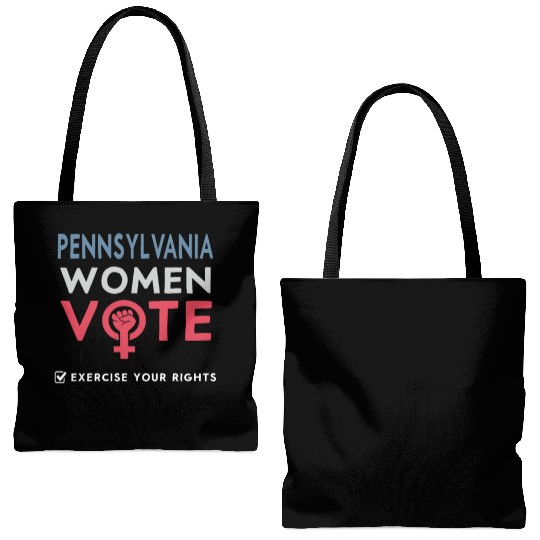 Pennsylvania Women Vote Voter 2022 Election Tote Bags (AOP)
