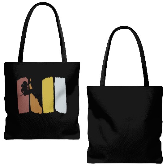 Climbing Vintage Mountaineering Bouldering Tote Bags (AOP)