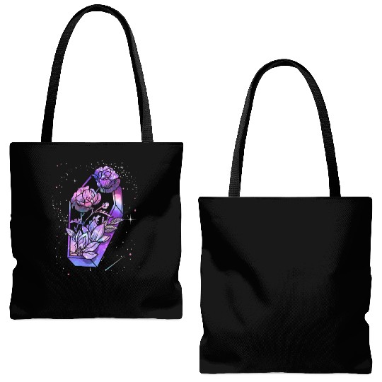 Coffin of Roses Tote Bags (AOP)