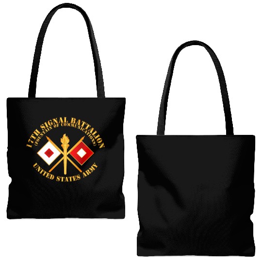 Army 17th Signal Battalion Branch USA Tote Bags (AOP)