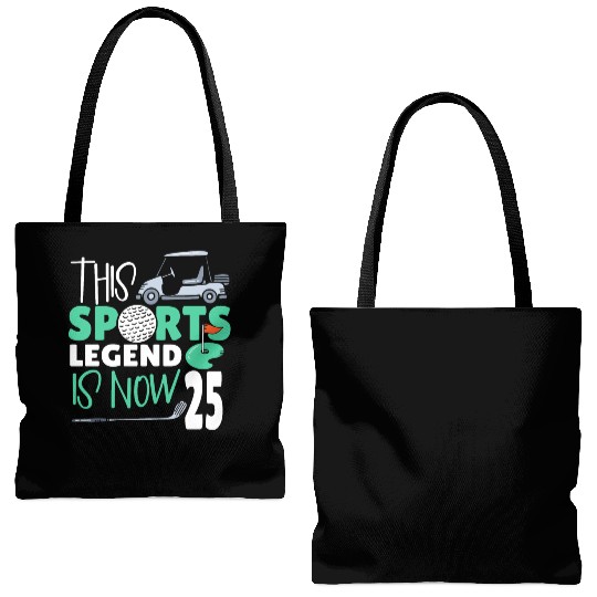 This Sports Legend Is Now 25, Golf Game 25th Tote Bags (AOP)