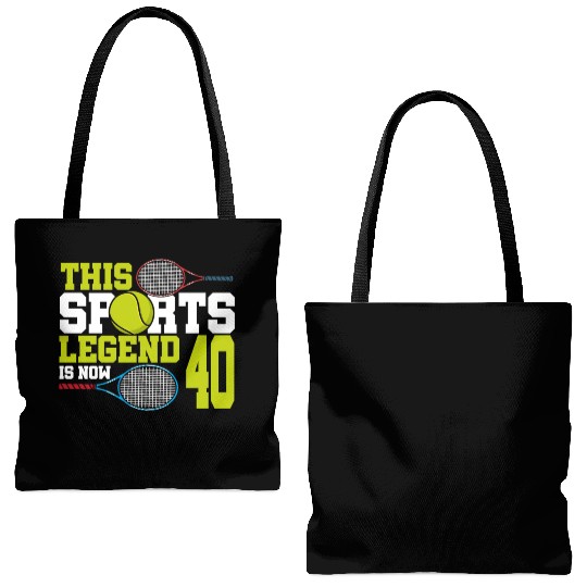 This Sports Legend Is Now 40, Tennis 40th Birthday Tote Bags (AOP)