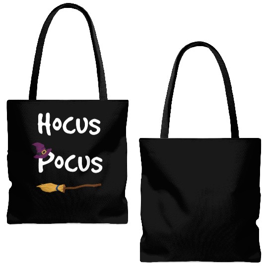 Hocus Pocus Halloween Witch Tote Bags (AOP)