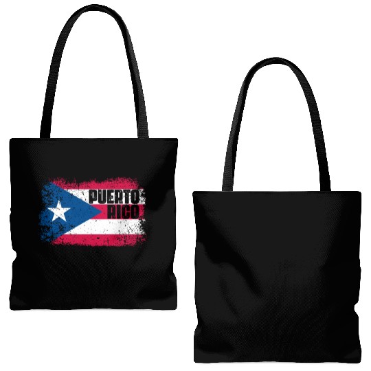 Puerto Rico Flag Tote Bags (AOP)