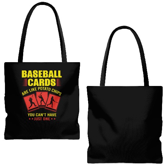 Baseball Card Collecting Funny Tote Bags (AOP)