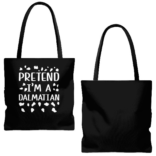Halloween Costume - Pretend I'm a Dalmatian Dog Tote Bags (AOP)