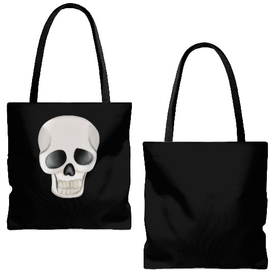 Happy Halloween Skull Tote Bags (AOP)
