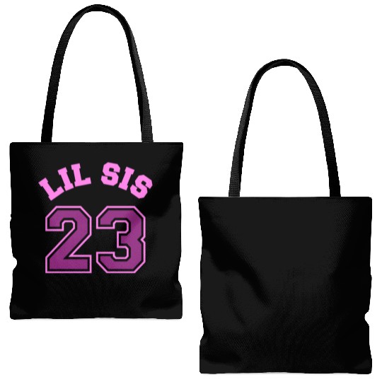 Lil Sis 2023 Little Sister Baby Family Birth Child Tote Bags (AOP)