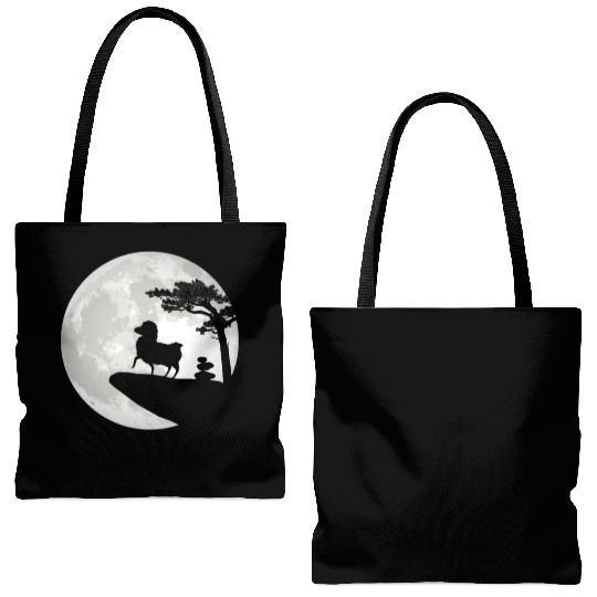 Cute Lamb Saying - Farmer & Sheep Tote Bags (AOP)