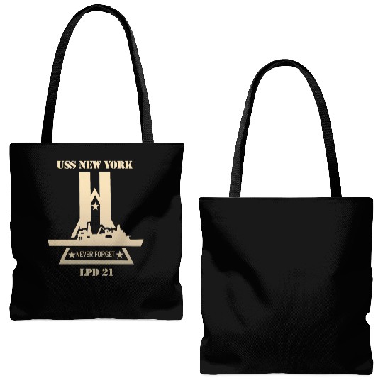 Navy USS New York LPD 21 wo Txt X 300 Tote Bags (AOP)