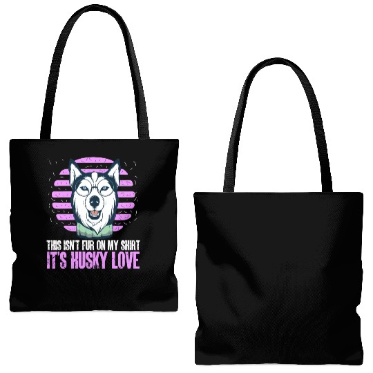 Dog Breed This Isn't Fur It's Husky Love Tote Bags (AOP)