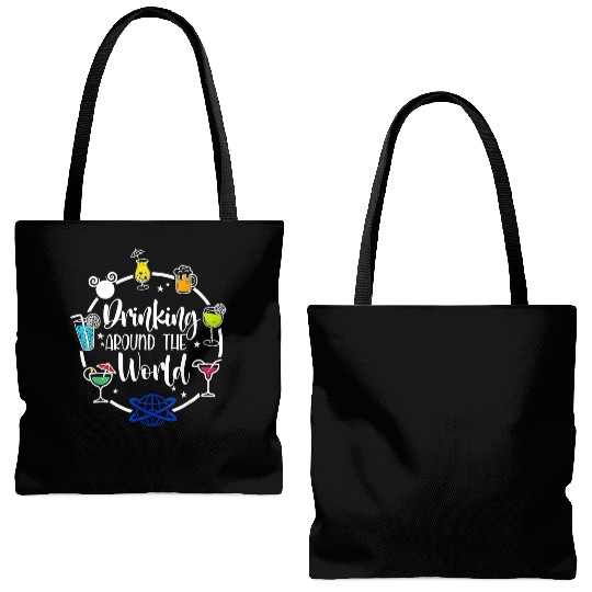 Drinking Around The World Tote Bags (AOP)