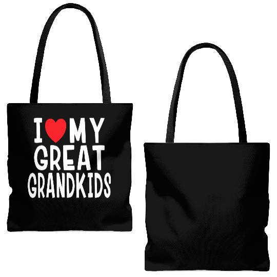 I Love My Great Grandkids Family Love Grandma Gran Tote Bags (AOP)