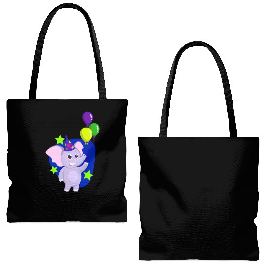 Mama Elephant Tote Bags (AOP) Cute Classic