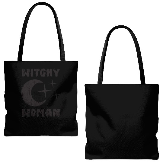 Witchy Woman - magic halloween Tote Bags (AOP)