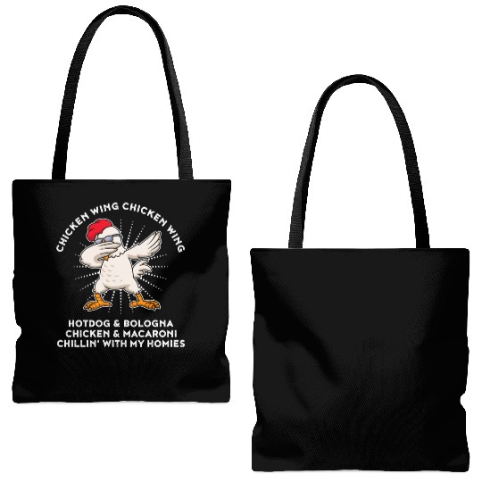 Chicken Wing Chicken Wing Tote Bags (AOP) Song Lyric Hot Dog