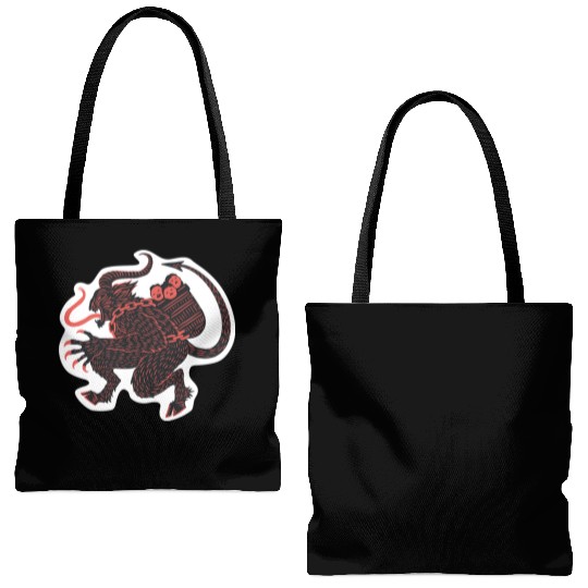 krampus Tote Bags (AOP)