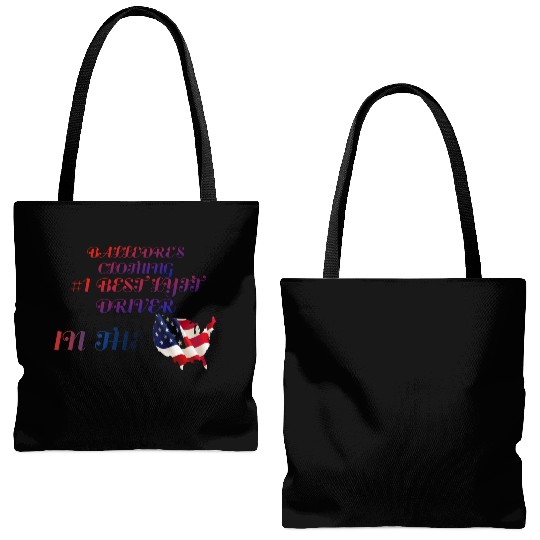 #1 Lyft Driver in the USA Tote Bags (AOP)