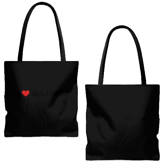 I Love Daddy Tote Bags (AOP)