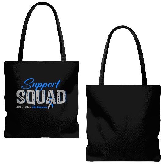 Support Squad Charcot Marie Tooth Awareness Tote Bags (AOP)
