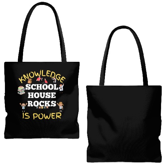 Knowledge Schoolhouse Rock is Power Tote Bags (AOP)