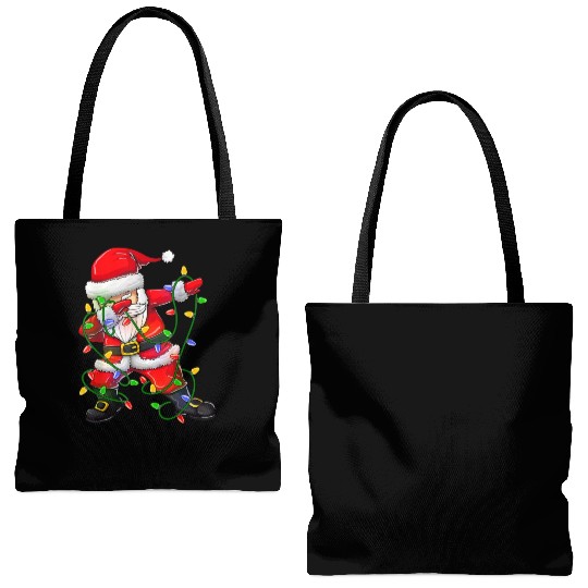 Dabbing Santa Tote Bags (AOP) for Boys Girls Christmas Tree