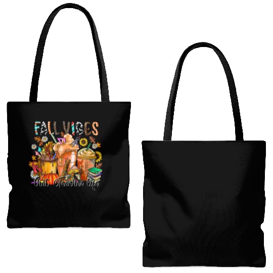 Fall Vibes That Teacher Life Tote Bags (AOP)