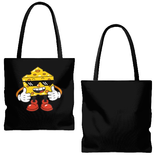 thug life cheese Tote Bags (AOP)