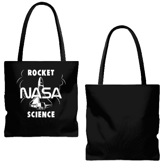 NASA Rocket Science RocketShip Tote Bags (AOP)