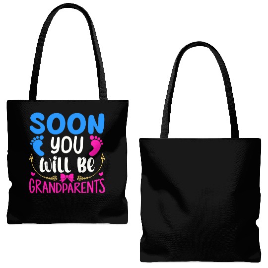 We Will Become Grandparents, Be Grandparents Tote Bags (AOP)