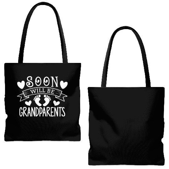 We Will Soon Become Grandparents, Be Grandparents Tote Bags (AOP)