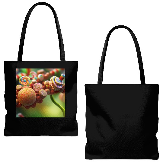 A glimpse into candy land version 4 Tote Bags (AOP)