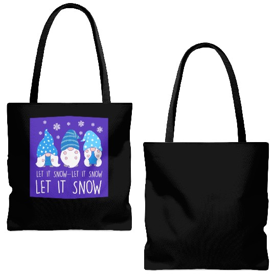 Let It Snow Tote Bags (AOP)