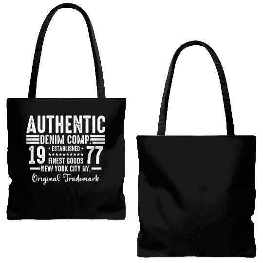 New York City Born In 1977 Vintage Birthday Tote Bags (AOP)