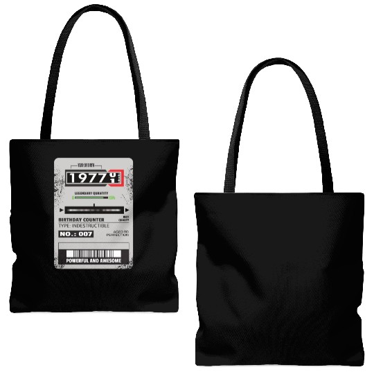 electricity meter birthday 1977 electrician gift Tote Bags (AOP)