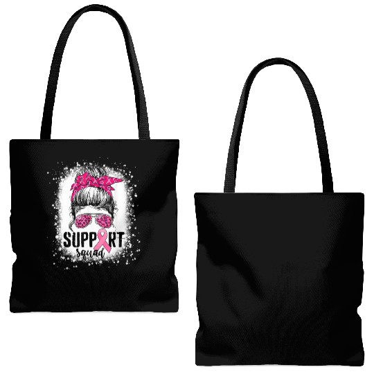 Wear It Pink ,Support Squad, Breast Cancer Support Tote Bags (AOP)
