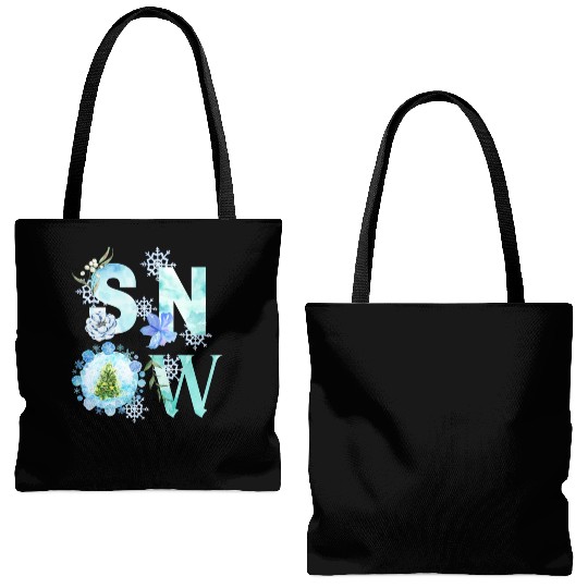 Let it snow Tote Bags (AOP)