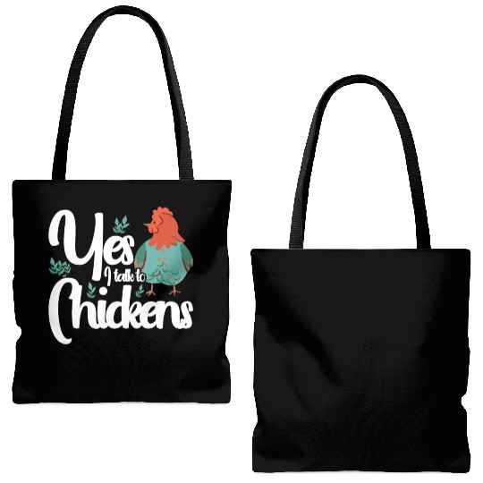 Chickens Rooster Chicken Farmer Hen Poultry Cock Tote Bags (AOP)