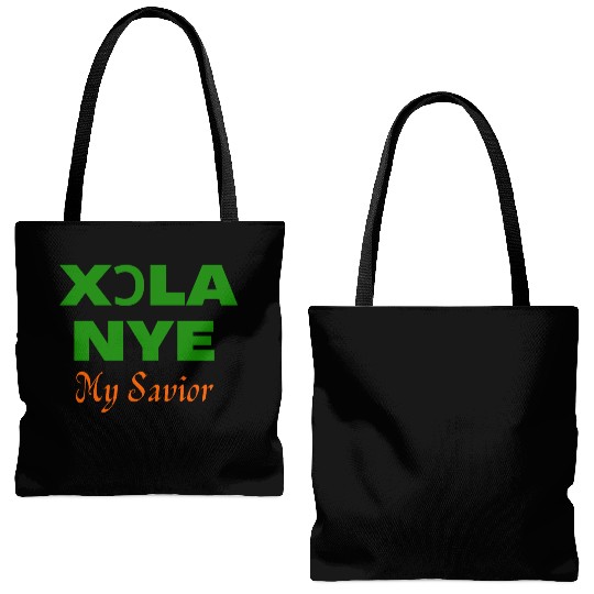 XORLA NYE OR MY SAVIOR Tote Bags (AOP)