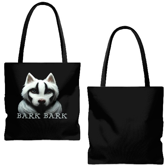 husky-wolfie Tote Bags (AOP)
