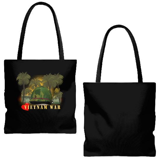 Vietnam Era Helmet Cover - MELOVEYOULONGTIME GI w Tote Bags (AOP)