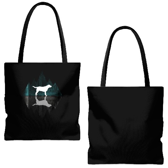 Labrador abstract - Geometry Dog Triangle Tote Bags (AOP)