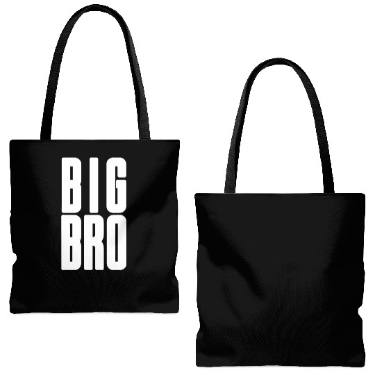 Big Bro Siblings Men Kids Adult Fraternity Frat Tote Bags (AOP)