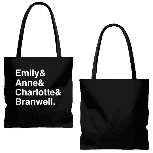 Funny Emily Bronte Charlotte Bronte Bronte Sibling Tote Bags (AOP)