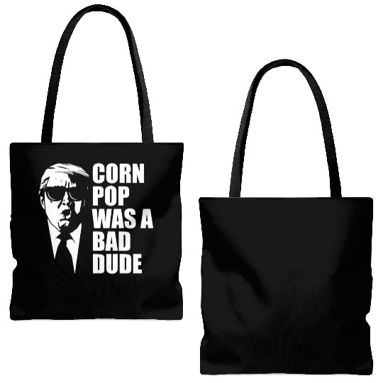 Corn Pop Was A Bad Dude Funny Meme Tote Bags (AOP)