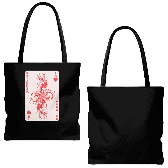 Folk Creature Wendigo Card Halloween Cryptid Tote Bags (AOP)