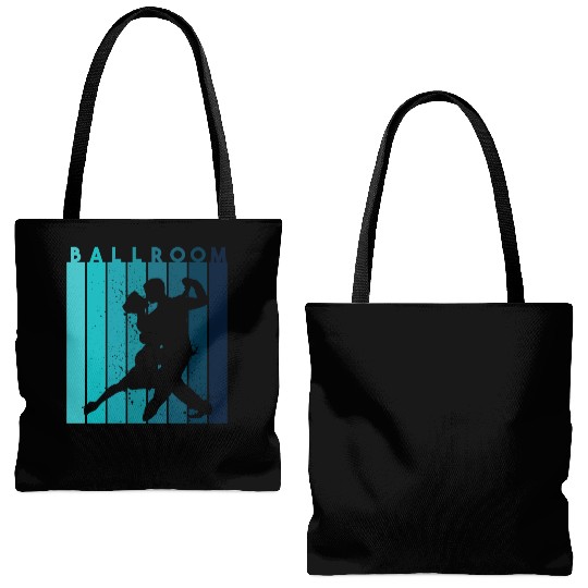 Retro Dance Teacher Dancer Ballroom Tote Bags (AOP)